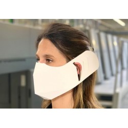 Masque de protection en papier - blanc sans impression